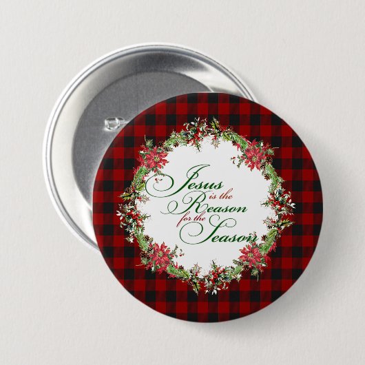 Jesus ist der Grund Button (Vorne & Hinten)