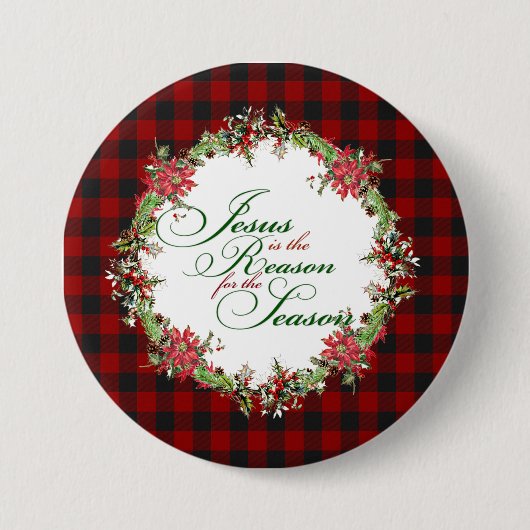 Jesus ist der Grund Button (Vorderseite)