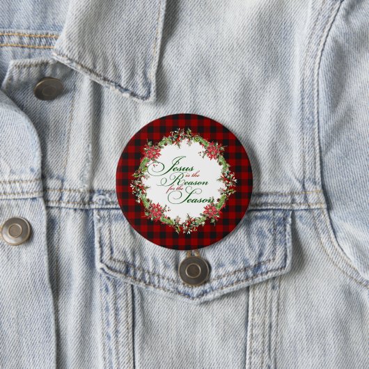 Jesus ist der Grund Button (Beispiel)