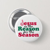 Jesus ist der Grund Button (Vorne & Hinten)