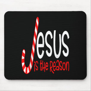 Jesus ist der Grund Christlich Religiöses Weihnach Mousepad