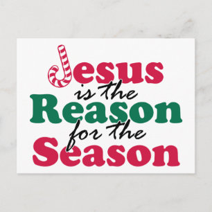 Jesus ist der Grund Feiertagspostkarte