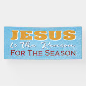 Jesus ist der Grund für Christliche Weihnachten Banner (Horizontal)