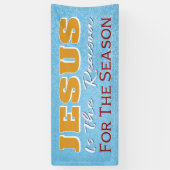 Jesus ist der Grund für Christliche Weihnachten Banner (Vertikal)