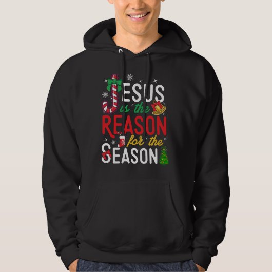 Jesus ist der Grund für Christliche Weihnachten We Hoodie (Vorderseite)