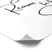 Jesus ist der Grund für das Saisonplakat Poster (Ecke)