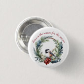 JESUS IST DER GRUND FÜR DAS Weihnachtsangebot DER Button (Vorne & Hinten)