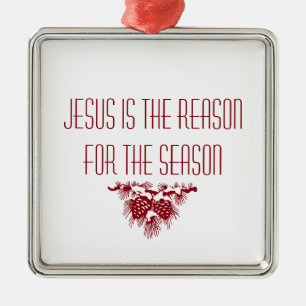 JESUS IST DER GRUND FÜR DAS Weihnachtsangebot DER Ornament Aus Metall