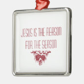 JESUS IST DER GRUND FÜR DAS Weihnachtsangebot DER Ornament Aus Metall (Links)
