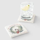 JESUS IST DER GRUND FÜR DAS Weihnachtsangebot DER  Steinuntersetzer (Seitenansicht)