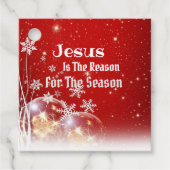 Jesus ist der Grund für das Weihnachtsbuch Geschenkanhänger (Vorderseite)