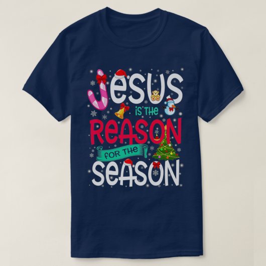 Jesus ist der Grund für das Weihnachtsfest der Jah T-Shirt (Design vorne)