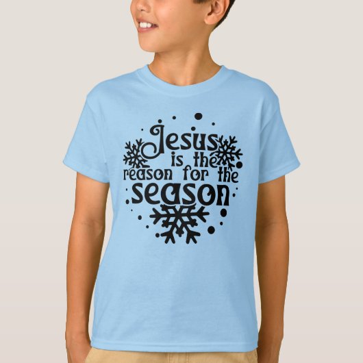 Jesus ist der Grund für das Weihnachtsjunge Kind T-Shirt (Vorderseite)
