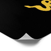 Jesus ist der Grund für das Weihnachtskreuz Poster (Ecke)