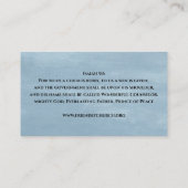 Jesus ist der Grund für den Christlichen Bibelzita Visitenkarte (Rückseite)