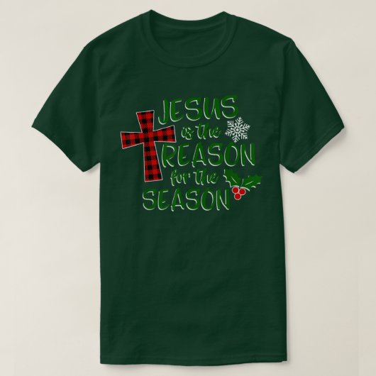Jesus ist der Grund für den Christlichen Glauben d T-Shirt (Design vorne)