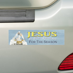 Jesus ist der Grund für den Christlichen Weihnach Autoaufkleber