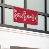 JESUS IST DER GRUND FÜR DEN TÜR-BANNER BANNER (Äußeres Gebäude)