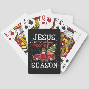 Jesus ist der Grund für die christliche Glaubenssa Spielkarten