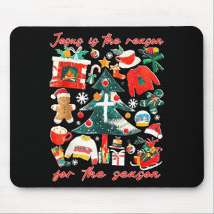 Jesus ist der Grund für die christliche Glaubensze Mousepad