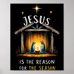Jesus ist der Grund für die christliche Saison Poster