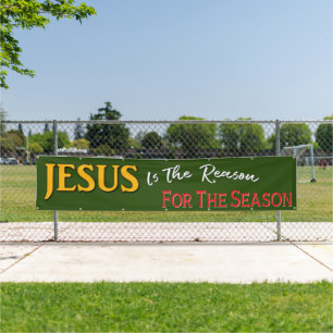 Jesus ist der Grund für die Christliche Weihnachts Banner