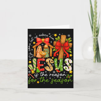 Jesus ist der Grund für die christliche Weihnachts Karte