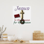 Jesus ist der Grund für die Gerahmte Jahreszeit Poster (Küche)