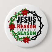 Jesus ist der Grund für die Jahreszeit Button (Vorderseite)