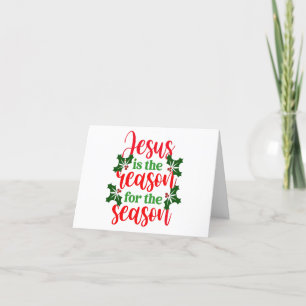 Jesus ist der Grund für die Jahreszeit Feiertagskarte
