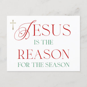 Jesus ist der Grund für die Jahreszeit Feiertagspostkarte