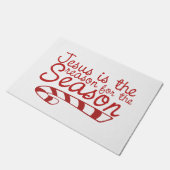 Jesus ist der Grund für die Jahreszeit Fußmatte (Schrägansicht)