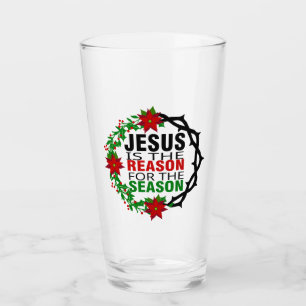 Jesus ist der Grund für die Jahreszeit Glas
