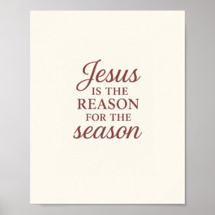 Jesus ist der Grund für die Jahreszeit – Glaubensz Poster