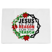 Jesus ist der Grund für die Jahreszeit Große Geschenktüte (Vorderseite)