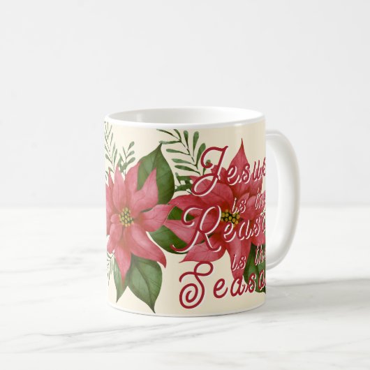 Jesus ist der Grund für die Jahreszeit Kaffeetasse (VorderseiteRechts)