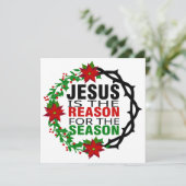 Jesus ist der Grund für die Jahreszeit Karte (Stehend Vorderseite)