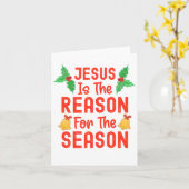 Jesus ist der Grund für die Jahreszeit Karte (Gelbe Blume)