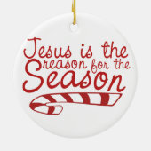 Jesus ist der Grund für die Jahreszeit Keramik Ornament (Hinten)