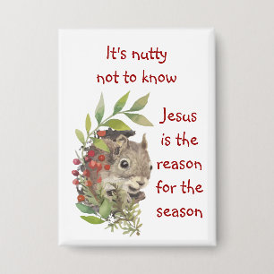 "Jesus ist der Grund für die Jahreszeit" Lustiges  Button