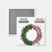 Jesus ist der Grund für die Jahreszeit Magnet (Vorderseite/Rückseite)