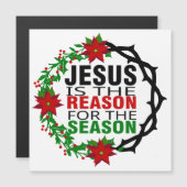 Jesus ist der Grund für die Jahreszeit Magnetkarte (Vorne/Hinten)