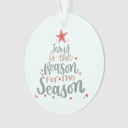 Jesus ist der Grund für die Jahreszeit Ornament (Vorderseite)