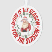 Jesus ist der Grund für die Jahreszeit Ornament (Vorderseite)