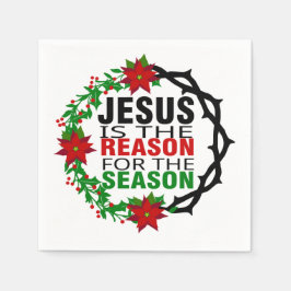 Jesus ist der Grund für die Jahreszeit Serviette