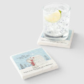 Jesus ist der Grund für die Jahreszeit Steinuntersetzer (Seitenansicht)