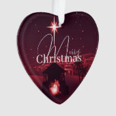 Jesus ist der Grund für die Krippe Ornament (Vorderseite)