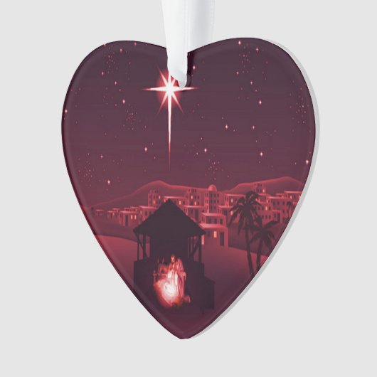 Jesus ist der Grund für die Krippe Ornament (Vorderseite)