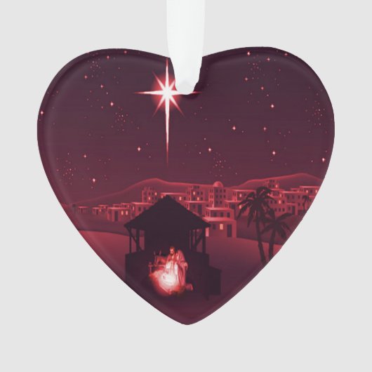 Jesus ist der Grund für die Krippe Ornament (Vorderseite)