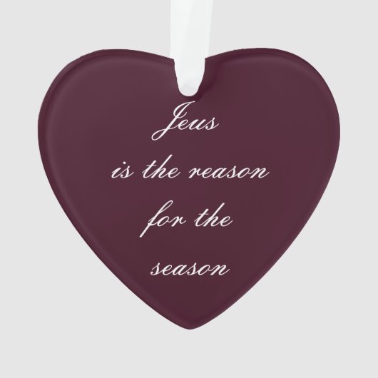 Jesus ist der Grund für die Krippe Ornament (Rückseite)